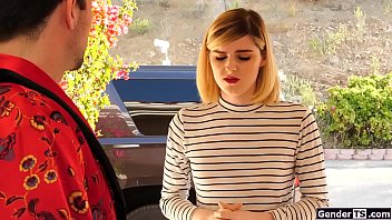 Teen Tgirl Ella Hollywood Anal Ride Cock