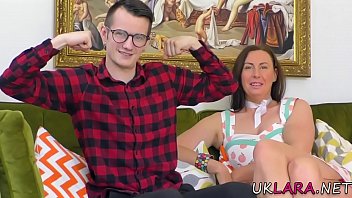 Classy British Cougar Masturbates