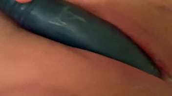 Masturbating My Wet Pussy With Blue Vibrator Until Orgasm