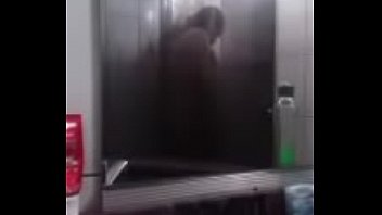 A Fat And Bald Guy Takes A Cold Bath