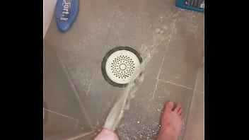 Pissing In Shower - shower, pissing, pee, boner, soloboy, morning-wood, shower-pee - Video 2709643
