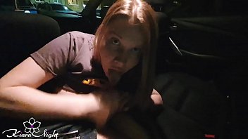 Horny Babe Sucking Dick Stranger In The Taxi - Cum Closeup
