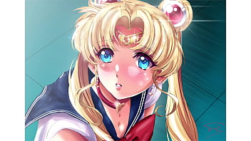 [hentai] Sailor Moon Gets A Huge Load Of Cum On Her Face