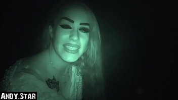 Nachts Auf Dem Parkplatz Die Maulfotze Besamt Infrarot