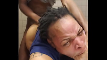 Bathroom Quickie - porn, sex, fingering, ebony, quickie, bbc, quick, quickfuck, moaning-sex, busty-step-mom, video-that - Video 2693336