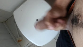 Brazilian 18yo Guy Cum On Bathroom