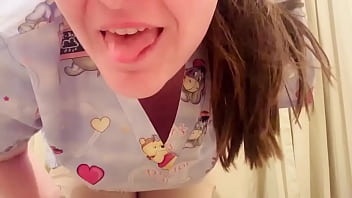 Slutty Nurse Showing Off Her Body