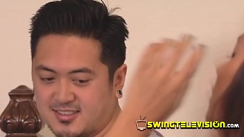 Petite Asian Babe Is Ready To Share Her Husband And Fuck In A Wild Swinger Orgy!