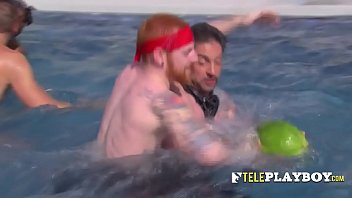 Ginger Babe Is Having A Blast Swinging And Swapping In This Lusty Mansion.