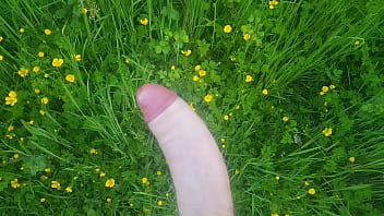 19yr Masturbates Outside And Finishes Everywhere (big Cock)