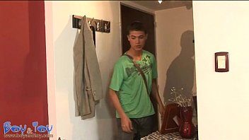 Cute Boy Stays Tete-a-tete With His Plastic Lover