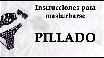 Spanish Joi. Pillado Cogiendo Las Braguitas De Tu...