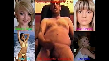 Male Mark Wright Gets His Girlfriend To Make This Tribute Video Of His Fav Four Pornstars As He Plays With His Cock He Shoots A Cum Load Naked While Thinking Hes Getting Fucked By Them