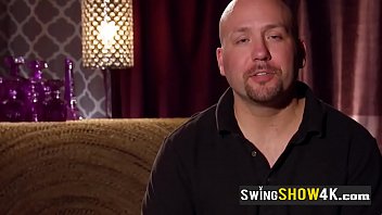 Blonde Swinger Babe Is Sitting On A Huge Cock In A Wild Orgy.