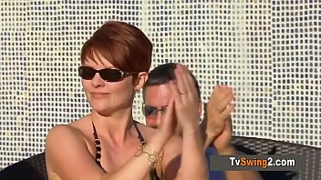 Swinger Couple Talked About Their Sexual Fantasies During A Hot Pool Party.