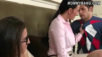 Nerdy Teen April Oneil And Vanilla Deville Hot Threesome