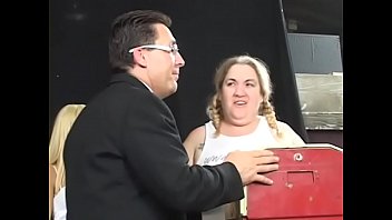 Playful Blonde Bombshell Kat Kleevage With Big Knockers Decided To Organize The Worlds First 300 Lb Gang Bang And All Participants Must Pass Weigh In