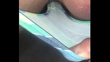 Jacqui' Tanga Panties Against My Shaved Balls