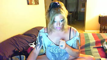 Shannon Jerks After Tanning