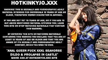 Anal Queen Fuck Xxxl Seahorse Dildo _ Prolapse In Castle