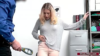 Blonde Gets Fucked By A Security Officer