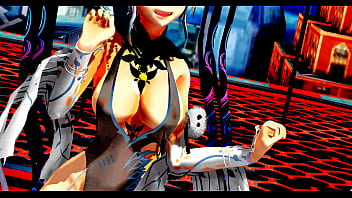 Beautiful Half-naked Whore With Naked Pussy Dancing And Singing