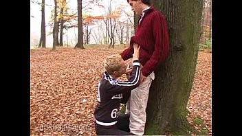 Lewd Gay Neighbors Get Down And Dirty In The Woods