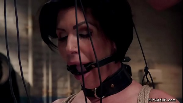 Busty Milf Slave Gets Titsjob Threesome