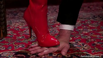 Asian Milf Femdom Bangs Masked Slave