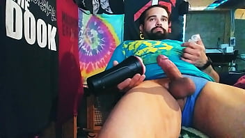 Zigzagman710 Cums A Really Big Cumblasst N His Toy. Convulsing Cumshot Fast Realeae