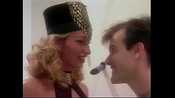 Smart Blonde Lady Sophie Evans And Her Admirer Discuss The Flawless Technique Of Modern Artist Working In Style Of Neo-futurism