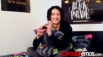 Inked Emo Tugs On His Big Dick And Fucks Toys For Pleasure