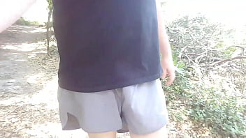 Freeballing With Flash, Shorts Slip Off