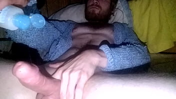 Jerking With Huge Cumshot