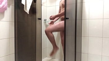 Handsome Man Taking A Shower Beautifull Body Bathroom By Ronaldo Ggg Washing