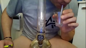 Smoking A And Playing With Cum