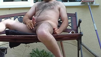 Nice Wank In The Garden Got Interrupted Fail