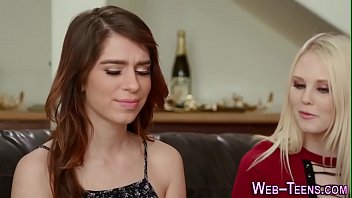 Blonde Blindfolded Teen Licked Out