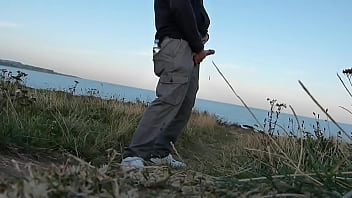Cum, Big, Dick, Masturbate, Outdoors, View, Wank, Top, Sea, Shiny, Bell, End, Soloboy, Cliff - Bukkake - 2025 - Steamy - Experience - Video 2705661