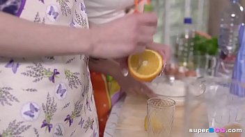 Kitchen Is Great For Sucking Big Cock, Not Cooking