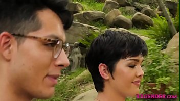 Cute Tgirl Frotting Cock With Boyfriend