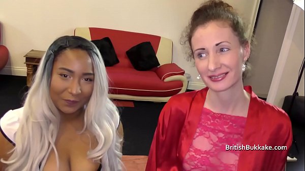 Nervous Mid 40' First Bukkake With Y. Black Lady