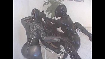 Rubber Strapon Anal Fuck