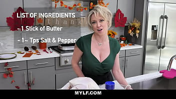 Blonde Stepmom Lets Stepson Stuff Her Turkey