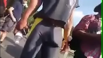 Huge Black Bulge In Lycra