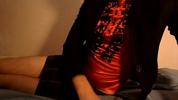 Chinese Secretary Having Fun Alone At Home