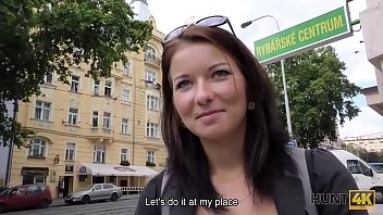 Hunt4k. Cute Young Babe With Nice Natural Breasts Makes Hunter Happy