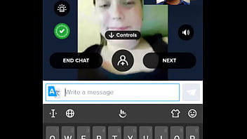 Girl Opens Mouth Makes Guy Masturbate On Cam