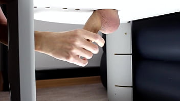 Milking Table Milks His Cock And Does Not Let Him To Cum