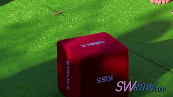 Sexy Swinger Babes With Stunning Breast Are Teasing And Kissing Each Other.